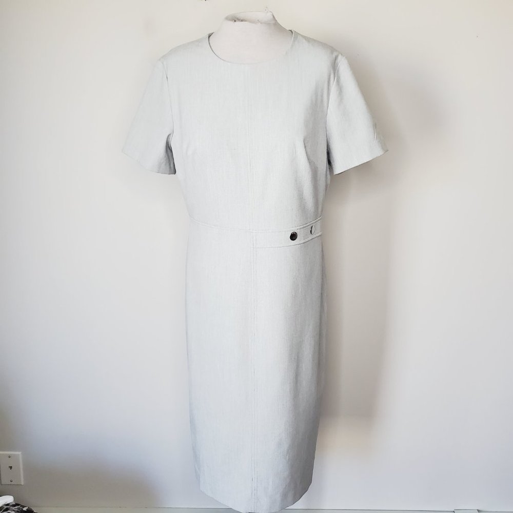 Banana Republic Gray Midi Dress - Picture 2 of 11